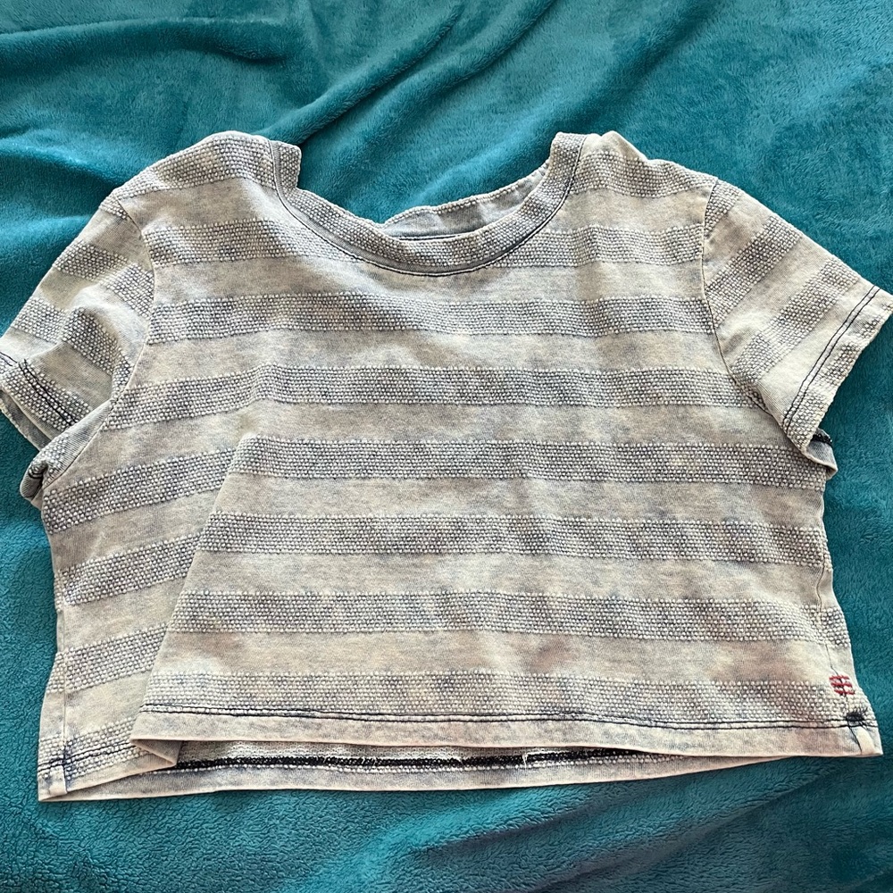 BDG indigo stripe boyfriend fit tee